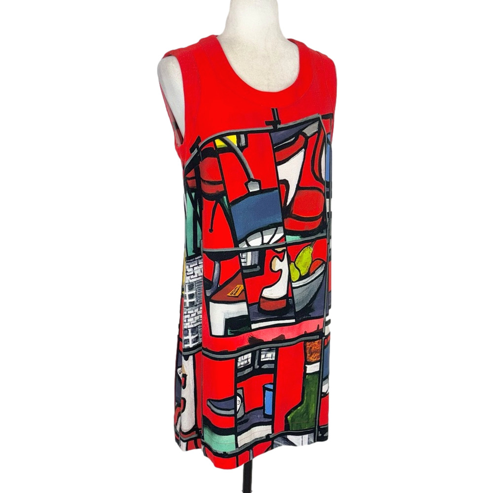 Aventures des Toiles red shift dress